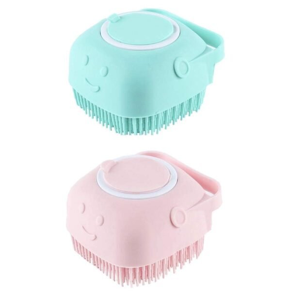 WAZDORF Body Scrubber with Soap Dispenser Brush, Silicone Exfoliating Brushes, Soft Body Exfoliator, Bath Loofah for Babies, Kids, Women, Men and Pets (Standard, 2, count) - Image 5