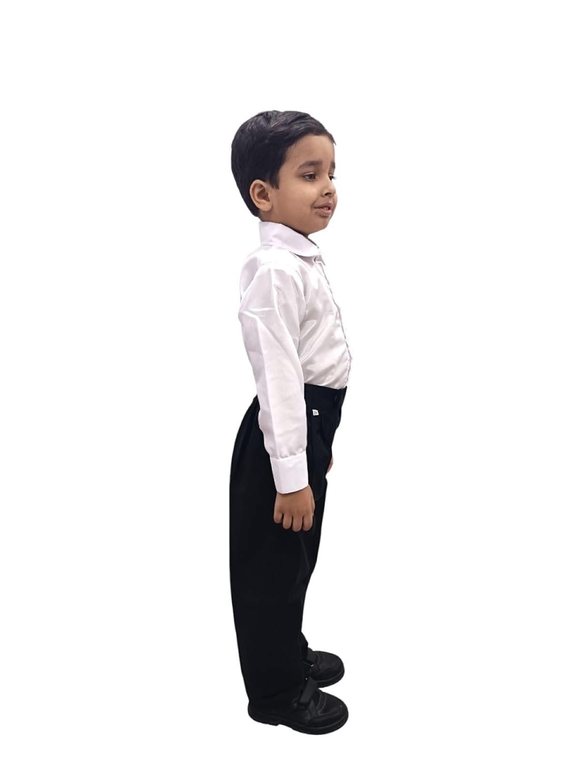 BookMyCostume Black Pant and White Shirt Formal Party Combo Kids Fancy Dress Costume - Image 2