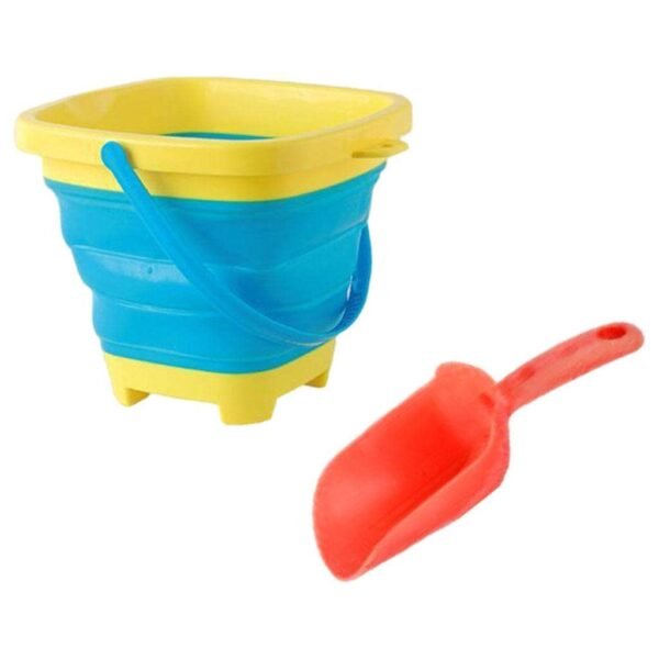 MERISHOPP® Sand Pail Can Tools PVC Birght Adjustable for Playing Girls Blue|Toys & Hobbies | Games | Other Games|1 Piece Telescopic Bucket - Image 4