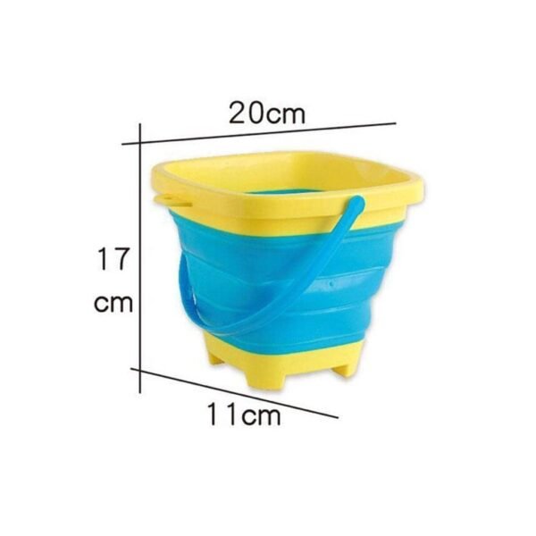 MERISHOPP® Sand Pail Can Tools PVC Birght Adjustable for Playing Girls Blue|Toys & Hobbies | Games | Other Games|1 Piece Telescopic Bucket - Image 3