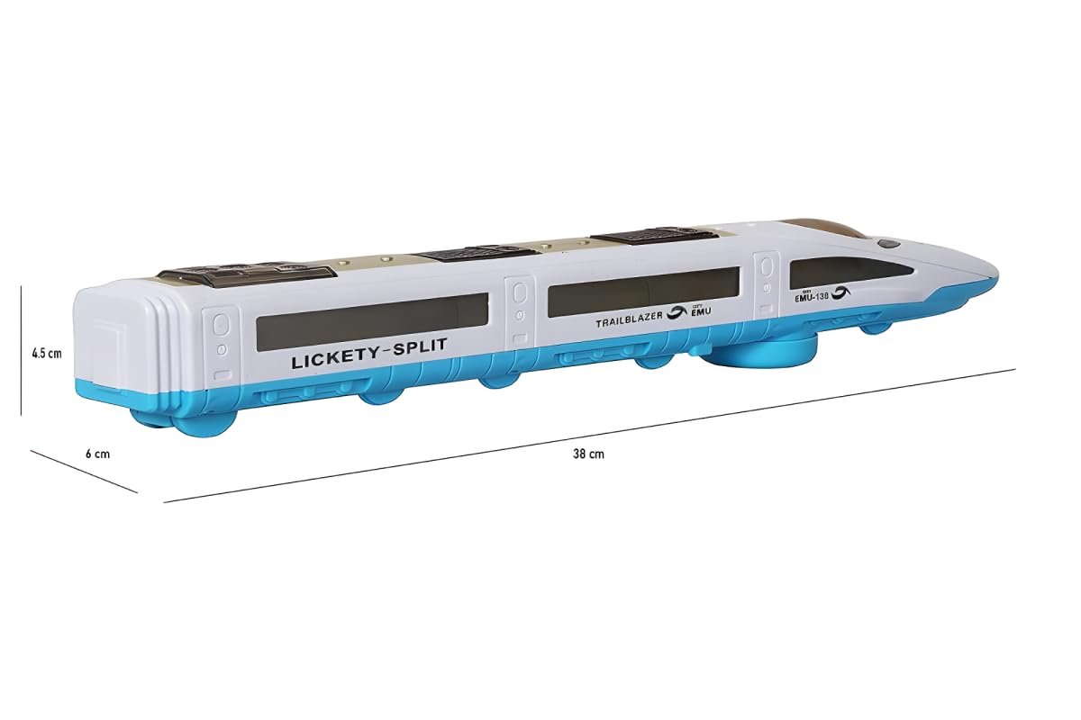 High Speed Bullet Trains Toy for Kids | Colorful Train Toy with 3D Led Light Effect & Musical Sound Toy for Both Boy & Girls - Multicolor - Image 2