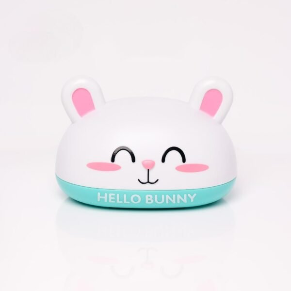 THE LITTLE LOOKERS Cartoon Soap Case Bathtub Soap Box, Soap Dish Holder for Kids, Bathroom Soap Stand, Soap Stand with Cover (Bunny - Sky Blue)