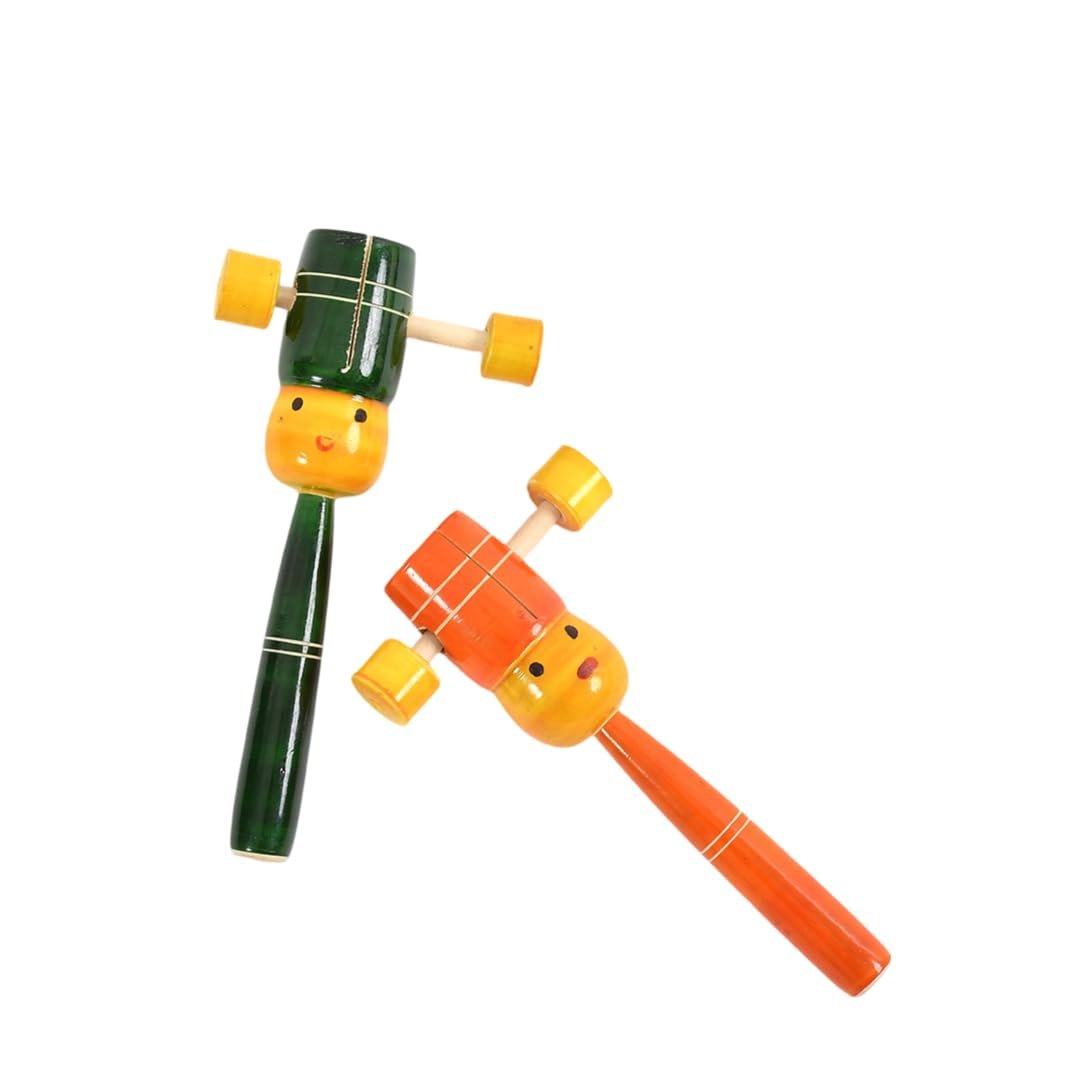 Wooden Kit Kit Rattle Toys for Baby, Infants, New Born Babies (0+ Years) - Multicolor - Set of 2 pcs - Discover Sounds - Image 5