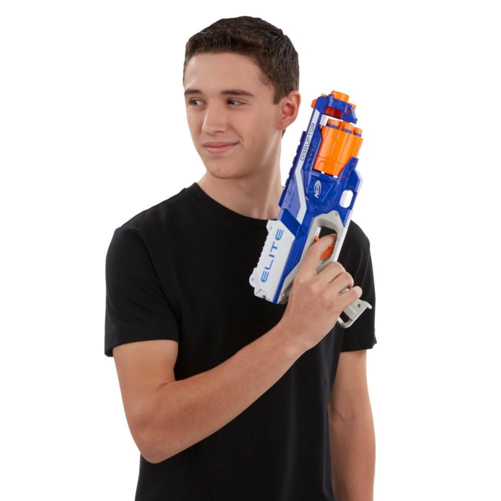 Nerf Disruptor Elite Toy Blaster,6-Dart Rotating Drum with Darts, Toys for Kids Teens&Adults, Gift Toy,Outdoor Toy for Boys, Birthday Gift for Kids Ages 8+,Best Xmas Gift,Multicolor - Image 2