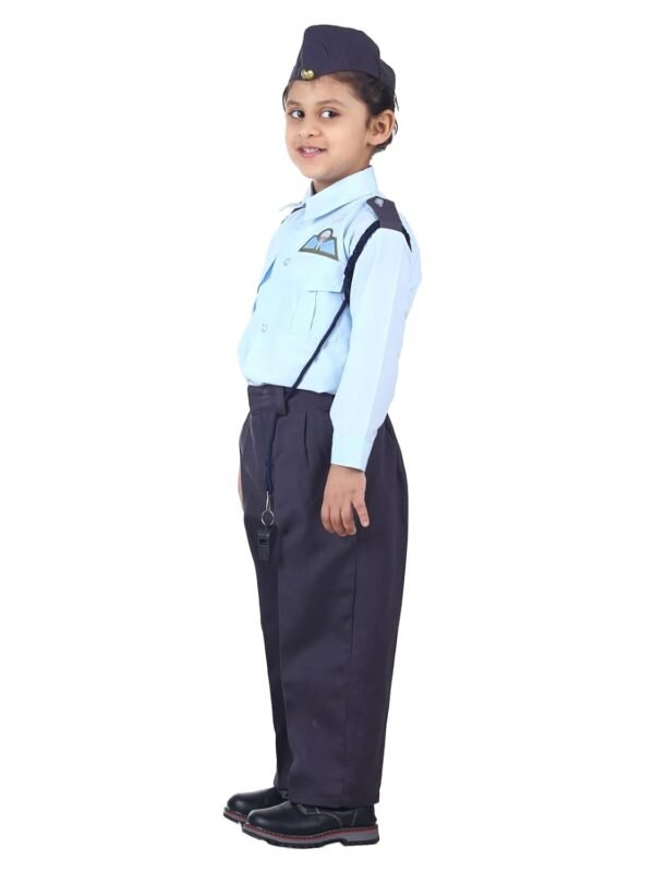 BookMyCostume Indian Air Force Defense Pilot Uniform Kids Fancy Dress Costume - Blue 3-4 years - Image 4