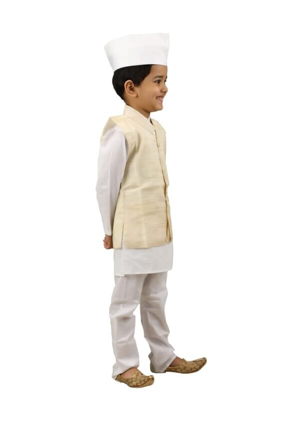 BookMyCostume Jawahar Lal Nehru Panditji Prime Minister Fancy Dress Costume 3-4 years - Image 2