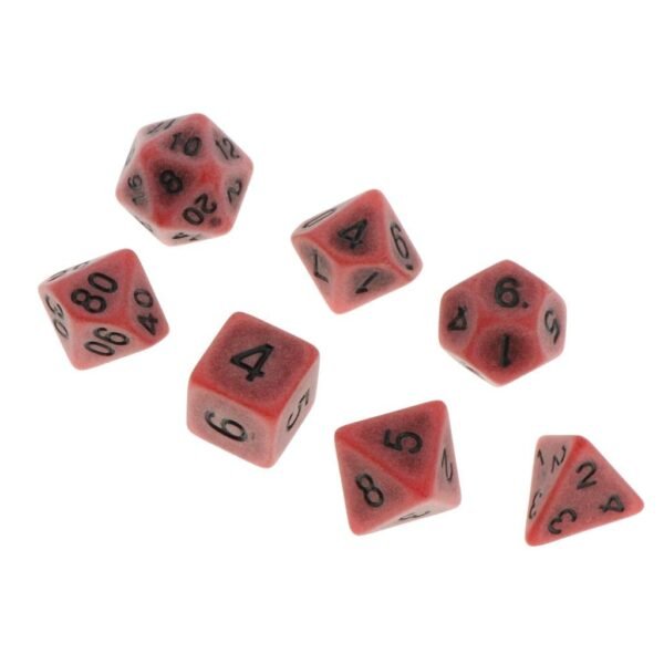 CLUB BOLLYWOOD® 7 Pieces Acrylic Polyhedral Dice Set Table Game Party Games Red|Toys & Hobbies | Games | Board & Traditional Games |7 Pieces Polyhedral Dices Set
