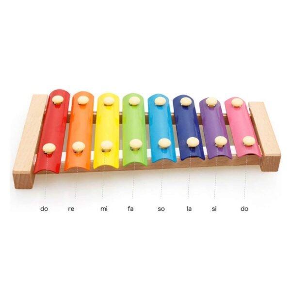 Xylophone Musical Toys for Kids 2 Years Wooden Musical Instrument Xylophone with 8 Note, 1 Xylophone, 2 Sticks - Image 4