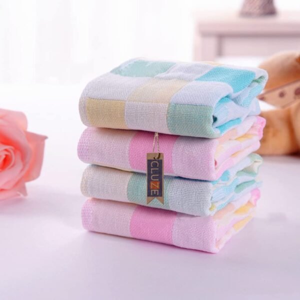 Women\'s Soft Cotton Face Towel - Cotton Handkerchief For Women\'s & Kids (10x10 inch) (Pack of 6) - Image 2