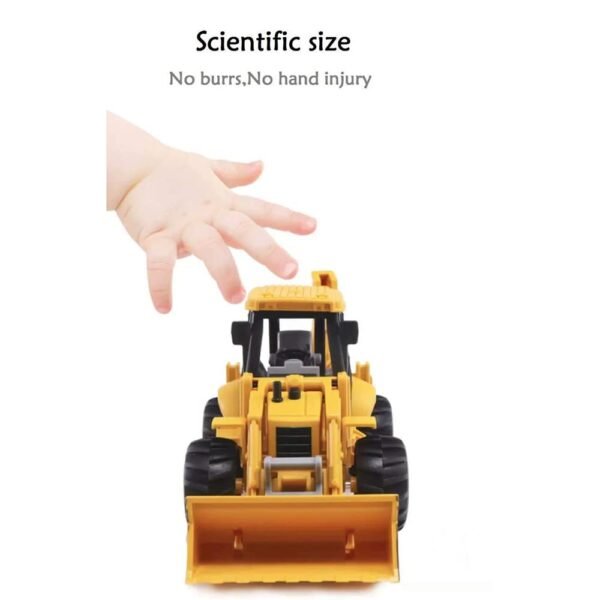 Unbreakable Excavator Crane Model Construction Engineering Vehicle Friction 2 in 1 Bulldozer Toys Trucks Building Vehicles for Kids 2 Years and Above - Image 4
