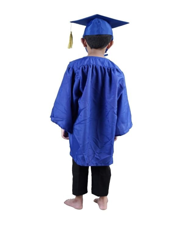 BookMyCostume Blue Graduate Convocation Graduation Day Gown Kids & Adults Fancy Dress Costume - Image 3