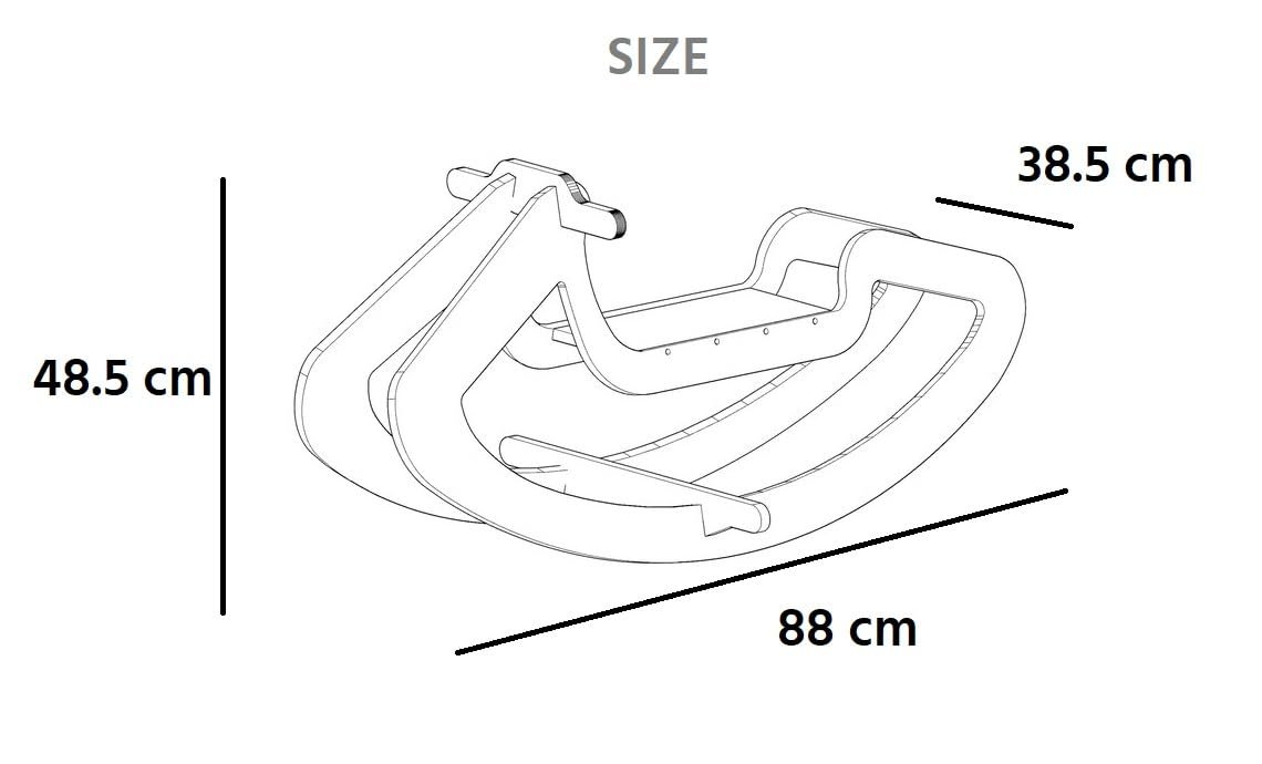 Baby Rocking Horse for Kids, Baby Swing Chair for Kids, Swing Horse Ride-on Toy for Kids- Baby Rocking Chair for Kids Indoors Outdoors for 1 to 3 Years Boy Girl (Pink) - Image 2