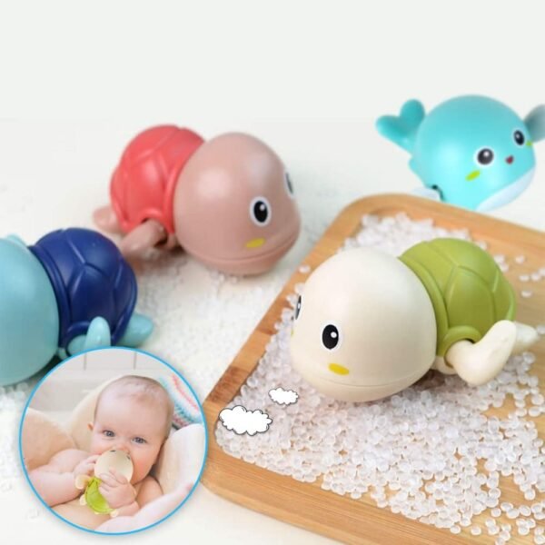 2 PCS Bath Toys Water Toys for Kids Bath Cute Swimming Bath Toys for Toddlers 1-3 Year Boy Girl (Random Color) - Image 4
