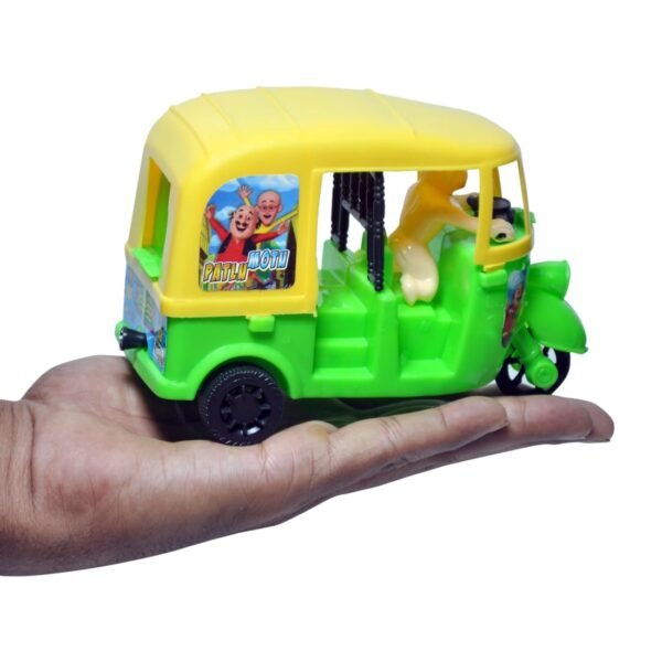 Arb Toys Pull Back Plastic Auto Rickshaw Model Toy - Perfect For Playtime Adventures, Ideal Toy For Boys & Girls 2 Years Above (Pack Of 1) Color May Vary (Green) - Kids - Image 6