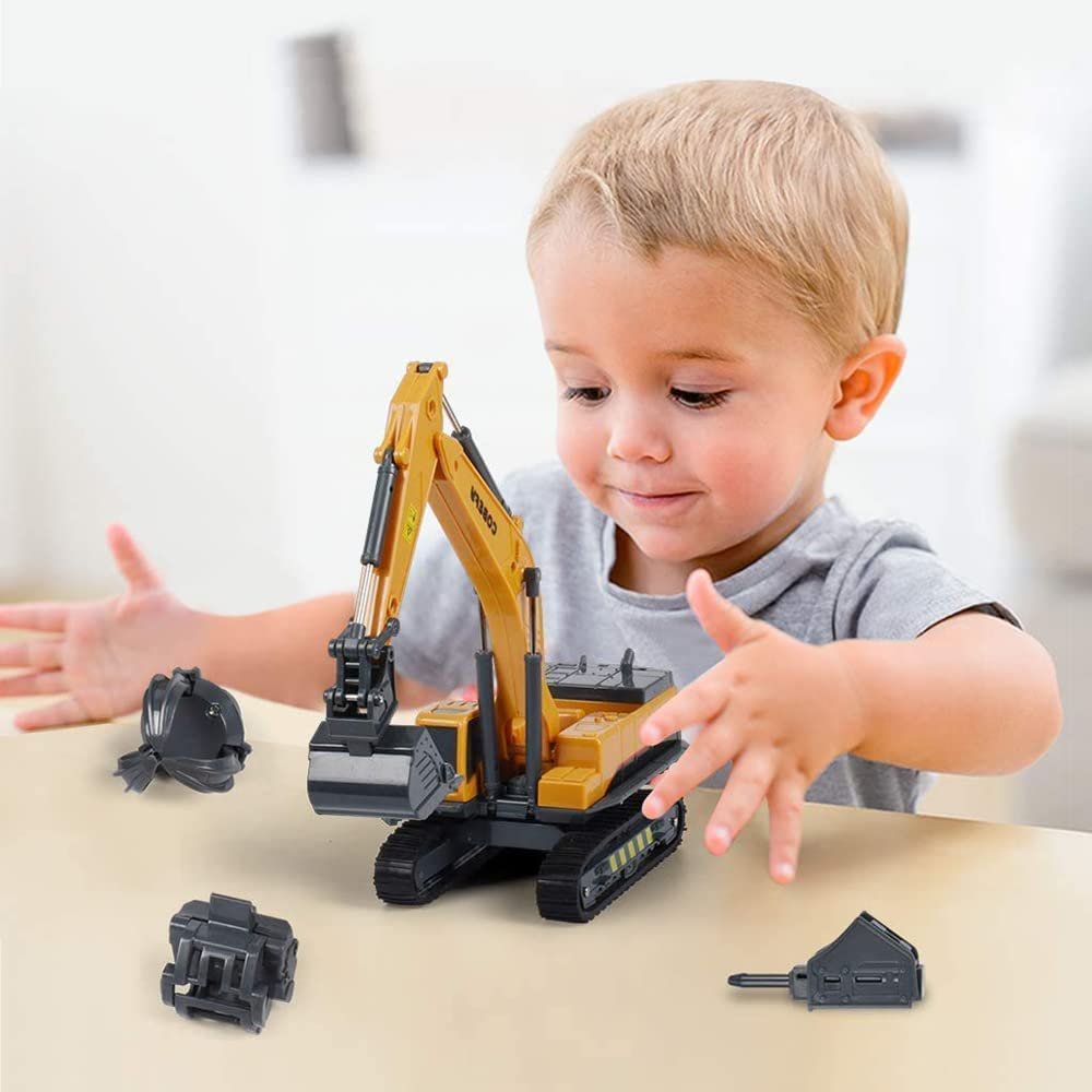 Excavator Toy For Kids Unbreakable Bulldozer Construction Long Carne Vehicle For 2 3 4 5 Year Kids, Multicolor - Image 2