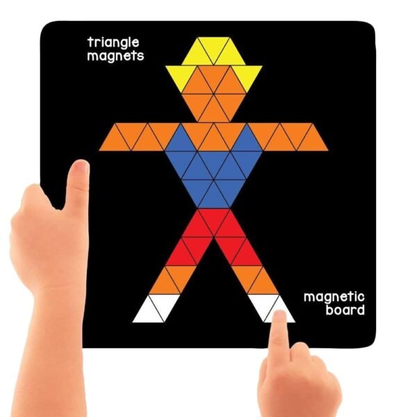 Hopscotch Boys and Girls Canvas Magnetic Puzzle Triangles 5 Pcs in Multi Color For Ages 5-8 Years (RRA-1426051)