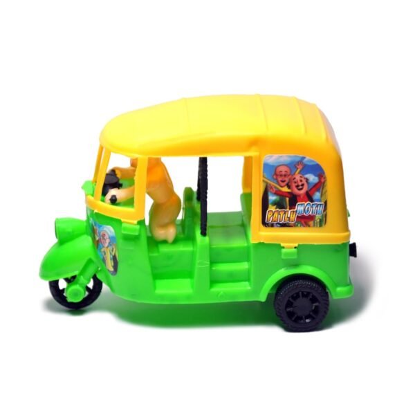 Arb Toys Pull Back Plastic Auto Rickshaw Model Toy - Perfect For Playtime Adventures, Ideal Toy For Boys & Girls 2 Years Above (Pack Of 1) Color May Vary (Green) - Kids - Image 5