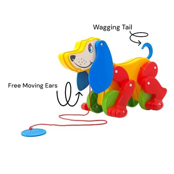 Pull Along Daddy Daisy Dog with a Wagging Tail and Ears Toys for Toddlers | Toys for 2 Year Old |Push and Pull Toys for Kids (DADY Daisy Dog) - Image 2
