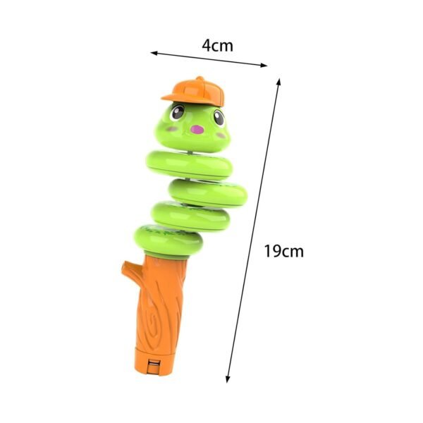 Toy Whistling Snake Toy Music Educational Toy for Boys Girls Kids Ages 3-6 Years Green - Image 3
