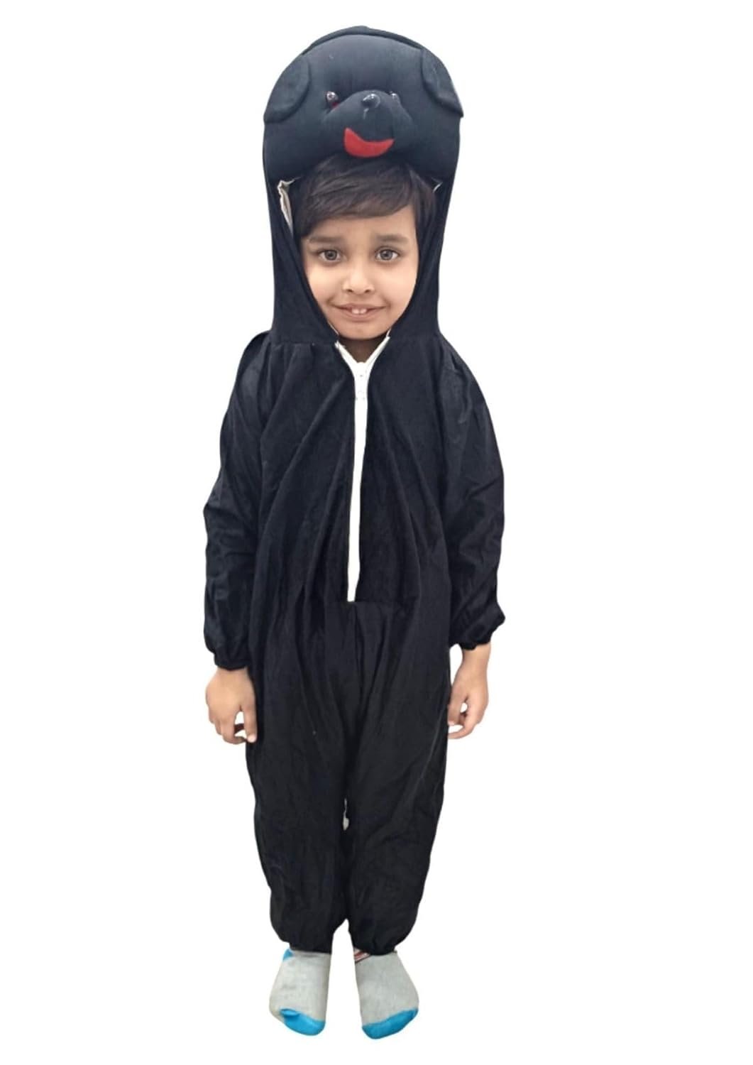 BookMyCostume Black Baloo Bear Jungle Book Kids Fancy Dress Costume