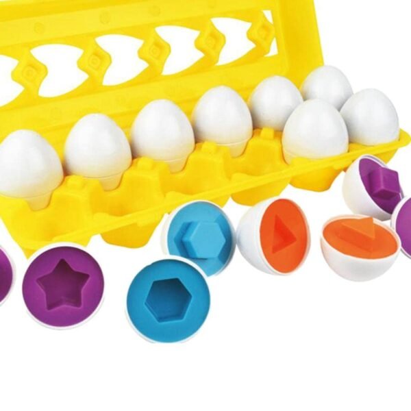 bnf® Toddler Matching Egg Toys Kids Early Educational Learning Toy Style 1 Baby | Toys for Baby | Developmental Baby Toys - Image 2