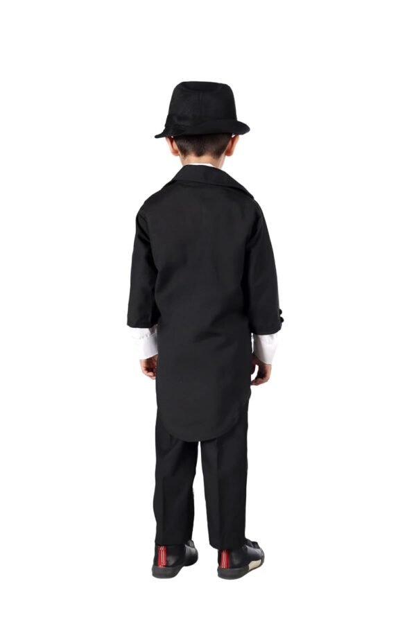 BookMyCostume Charlie Chaplin Famous Comic Character Kids Fancy Dress Costume | Without Stick 7-8 years - Image 3