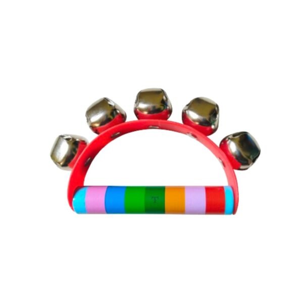 Nimalan\'s Toys Colourful Wooden Baby Rattle Toy - Hand Crafted Rattle Set for Kids - Musical Toy for Newly Born - Pack of 4(Cage,Rainbow Handle,TIK,dumura) - Image 3