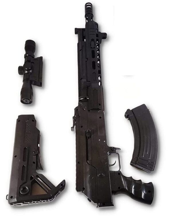 Plastic Military Toy Gun Collection School Play Drama or Party Dress up Kids Toy Weapon Collection for Boys and Girls Age 8+ (M416 with 300 Plastic Bullets) - Image 4