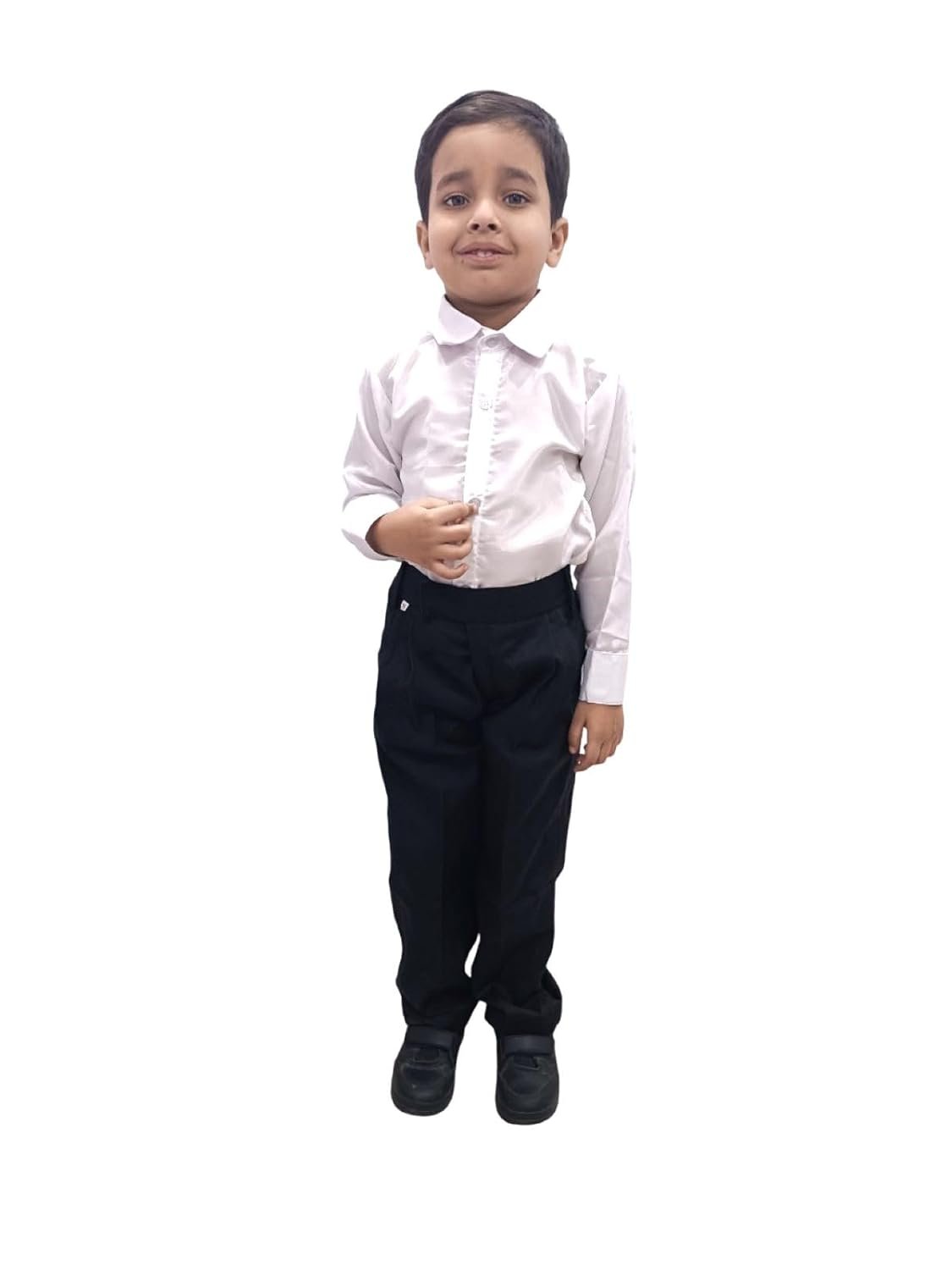 BookMyCostume Black Pant and White Shirt Formal Party Combo Kids Fancy Dress Costume - Image 5