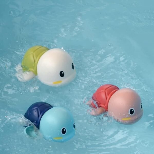 Swimming Turtle Bath Toy for Babies, Floating Toys for Kids Tub, Cute Bathing Toys for Toddlers, Bathing Toys for Baby for 0-3 Years (Pack of 1, Multicolor) - Image 3
