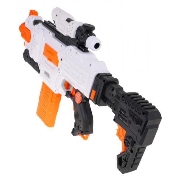MiniExplorer Automatic Alfa Striker Electronic Machine Gun Dart Water Blaster with 20 Darts, Lens and Removable Stock Barrel Outdoor Toys for 8 Year Old Boys & Girls - Image 4
