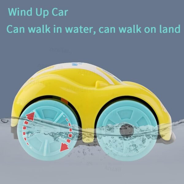Bath Toys Water Toys for Kids Bath Swimming Car Baby Bath Toys Wind Up Water Floating Toys Bathtub Water Toys for Toddlers(1 pc ,Random Color) - Image 5