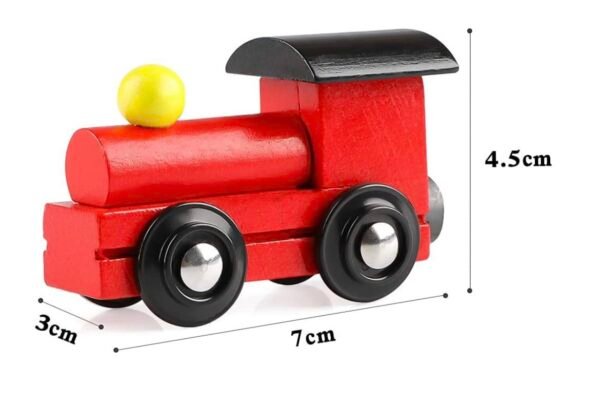 Wooden 4-Piece Container Toy Train Set for Kids –Wooden Train Set for Toddlers, 1-3 Years Old, Develops Hand-Eye Coordination, Fine Motor Skills, Safe & Durable Playset