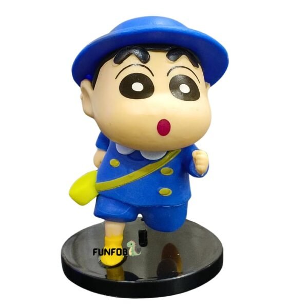 Shinchan Action Figure Toy Size - 8.5CM Shinchan Figurine Cartoon Figures Toys for Boys & Girls PVC Multicolour | Shin Blue Dress Small