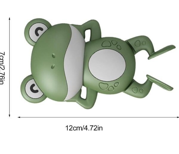 COSMOBABY Premium (Turtle & Frog Combo) Bath Toys, Cute Swimming Bath Toys for Toddlers 1-3, Floating Wind Up Toys for 1-5 Year Old Boy Girl, New Born Baby Bathtub Water Toys, Proudly Made in India - Image 5