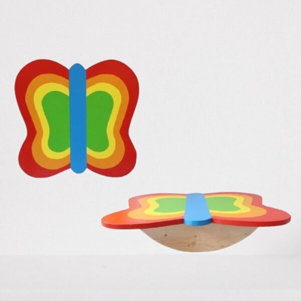 Wooden Butterfly Balance Board (3-8 Years) - Indoor & Outdoor Activity Fitness Toy for Kids - Image 2