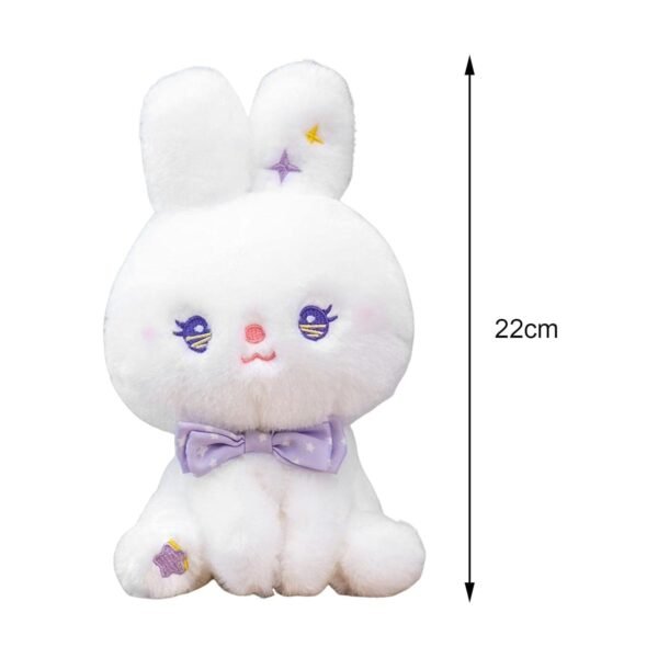 bnf® 22cm Cute Stuffed Rabbit Plush Cushion for Kids Children Birthday s Violet Baby | Toys for Baby | Plush Baby Toys - Image 3