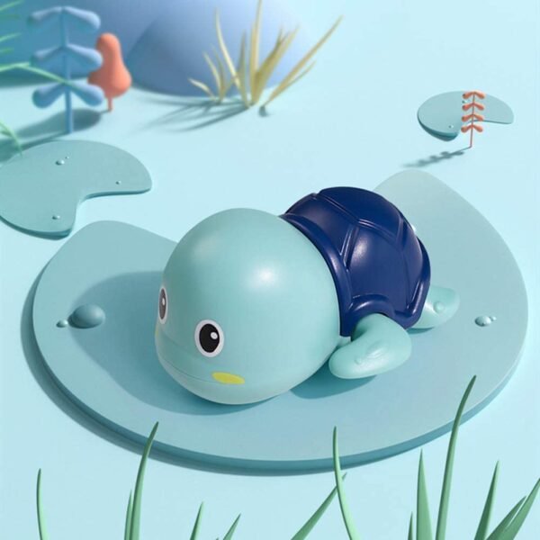 Cute Swimming Bath Toys for Toddlers 1-3, Floating Wind Up Toys for 1 2 3 4 5 Year Old Boy Girl, New Born Baby Bathtub Water Toys, Preschool Toddler Pool Toys. (Turtle & Duck) - Image 4