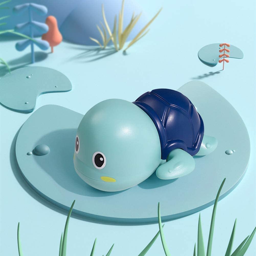 Cute Swimming Bath Toys for Toddlers 1-3, Floating Wind Up Toys for 1 2 3 4 5 Year Old Boy Girl, New Born Baby Bathtub Water Toys, Preschool Toddler Pool Toys. (Turtle & Duck) - Image 4