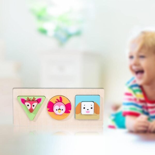 bnf® Wood Animal Sorting Toy Montessori Toy for Kids Children 3pcs Animals Blocks Baby | Toys for Baby | Developmental Baby Toys