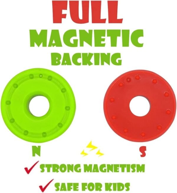 Kids Magnetic Maths Skill Learning Toy Numbers & Symbols Toy In Cylinder Shape,Kids Magnetic Building Blocks Brain Toys,Brain Intelligence Developing Kids Toy For 2-6 Years Old Kids-Multicolor - Image 4