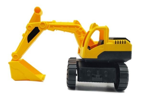 Bestonl Unbreakable Pull Along Back Excavator Construction Engineering Friction Power Toy,Dumper Trucks Vehicle Baby for Kids,Boys Baby Toys for Kids 3 Years (Big Size Excavator) - Image 3