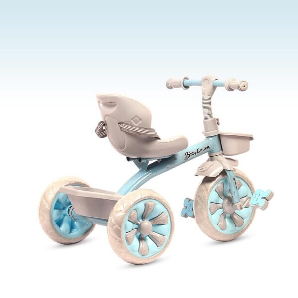 Babycrush Rambo Grey Star Tricycle for Kids 2-5 Years - Blue - Image 4