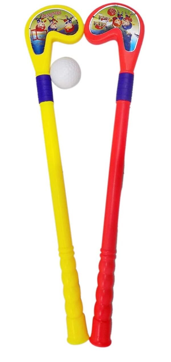 Verbier Hockey Set for Kids 2 Hockey Sticks 1 Ball Kids Party Return Gift (3-5 Year) Pack of 1 - Image 4