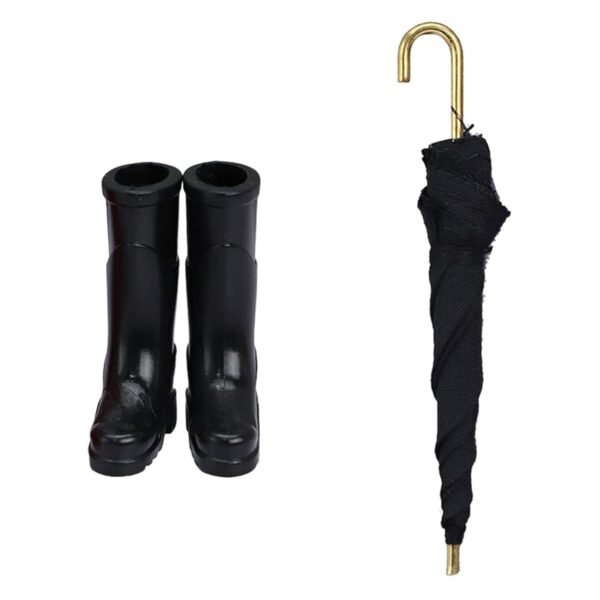 Toy Umbrella Wedding Accessories Rain Shoes 1:12 for Kids Toys Birthday New Year