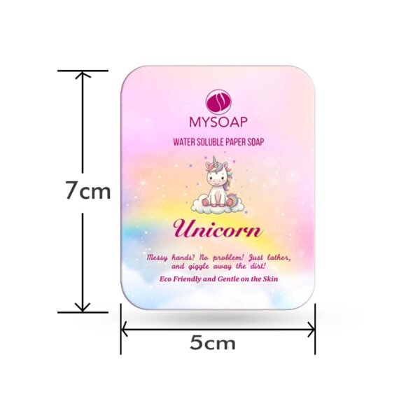 Unicorn Soap for Kids | MY SOAP | Colorful & Printed | Instant Hygiene Strips | Pack of 5 (50 Strips) – The Perfect Mess-Free Handwashing Solution? - Image 4
