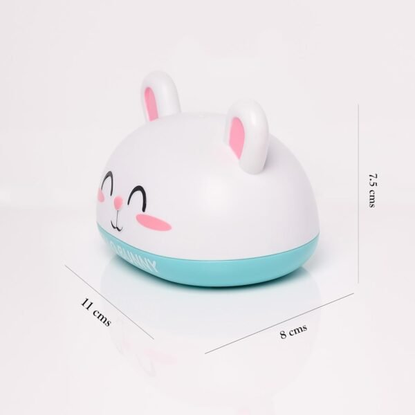 THE LITTLE LOOKERS Cartoon Soap Case Bathtub Soap Box, Soap Dish Holder for Kids, Bathroom Soap Stand, Soap Stand with Cover (Bunny - Sky Blue) - Image 2