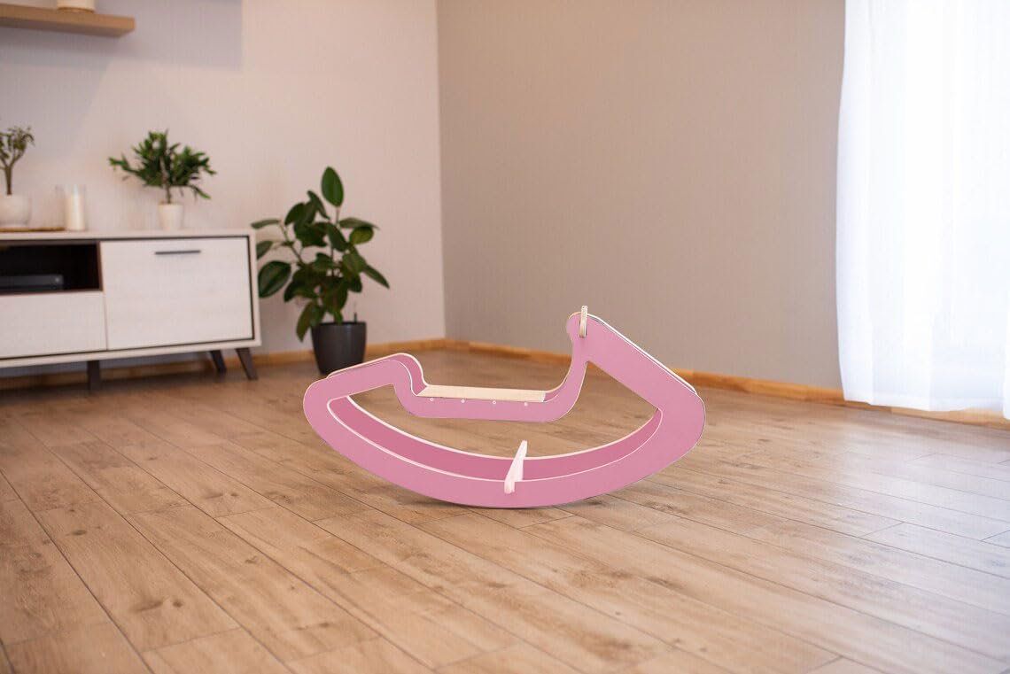 Baby Rocking Horse for Kids, Baby Swing Chair for Kids, Swing Horse Ride-on Toy for Kids- Baby Rocking Chair for Kids Indoors Outdoors for 1 to 3 Years Boy Girl (Pink) - Image 4