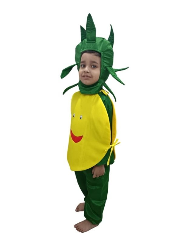 BookMyCostume Lemon Nimbu Fruit Vegetable Kids Fancy Dress Costume 3-4 years - Image 4