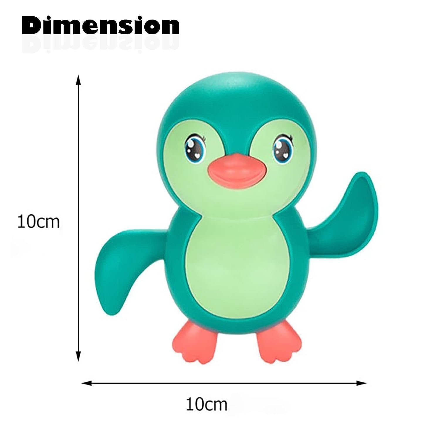 Buy HighPlastic Floating Penguin Bathtub Toy for Kids, Cute Bathing Toys for Toddlers, Water Toys, Floating Pool Toys, Baby Swimming Floating Playing Toys, Multicolor, Age 0-3 Years (Pack of 1) - Image 2